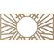 Ekena Millwork Hoover Wood Fretwork Pierced Ceiling Medallion, Hickory, 32"W x 16"H x 11 7/8"ID x 1/4"T CMWP32X16X0250HOHI - alternate 3